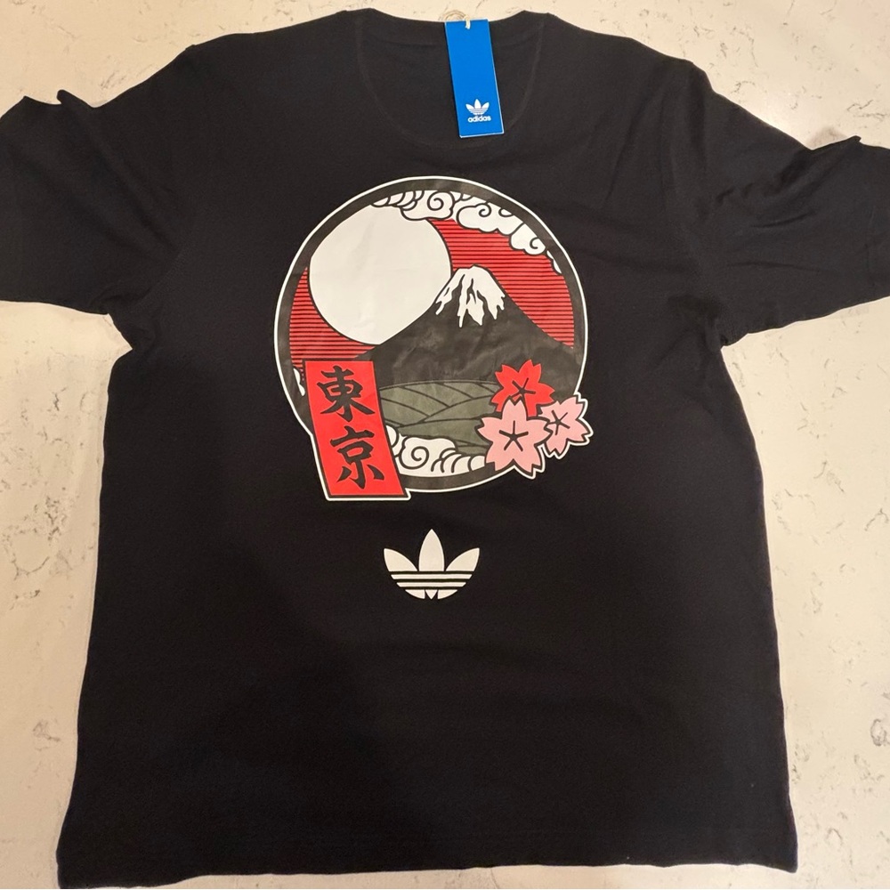 Adidas Black Tokyo Graphic Tee (JAPAN EXCLUSIVE)